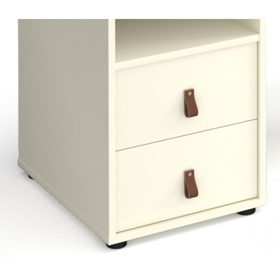 Tikal Straight Desk - Support Pedestal with Drawers